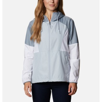 Columbia Ženske Jakne - Side Hill Windbreaker Sive Bijele | CDLF-80394